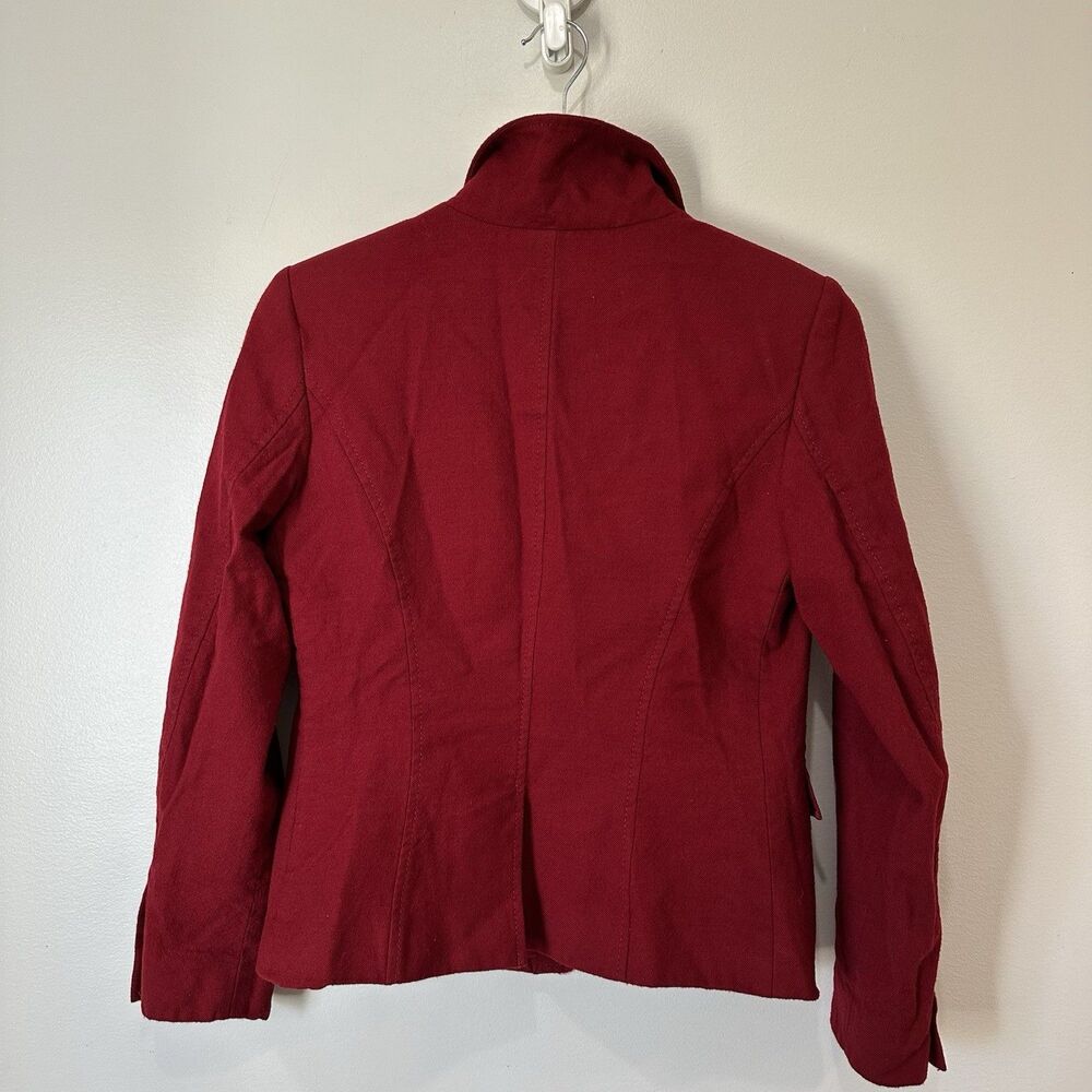 VTG Pendleton Women’s Red 100% Virgin Wool Blazer Jacket Size 8 Preppy Classic - Picture 2 of 12